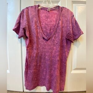 American Apparel destroyed tie dye tee